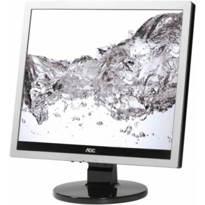 Монитор AOC E719SDA 17" AOC E719SDA Silver-Black (LED, LCD, 1280x1024, 5 ms, 170°/160°, 250 cd/m, 20M:1, +DVI, +MM)
