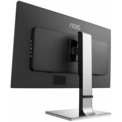 Монитор AOC U3277FWQ 32" AOC U3277FWQ Silver-Black (MVA, LED, 3840x2160, 4 ms, 178°/178°, 350 cd/m, 80M:1, +DVI, +HDMI, +MHL, +DisplayPort, +MM)
