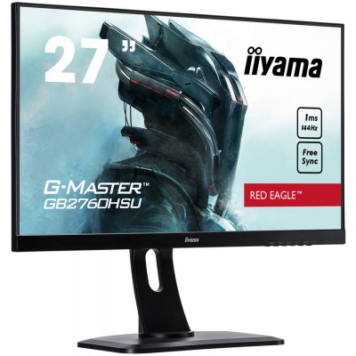 Монитор Iiyama 27" G-Master GB2760HSU-B1 черный TN+film LED 1ms 16:9 HDMI DisplayPort M/M Mat HAS Pi