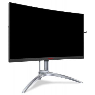 Монитор AOC AG273QCX 27" AOC AGON AG273QCX Black-Silver (VA, LED, изогнутый, 2560x1440, 144Hz, 1 ms, 178°/178°, 400 cd/m, 50M:1, +2xHDMI 2.0, +2xDisplayPort 1.2, +4xUSB, +MM, +регулировка по высоте)