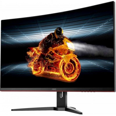 Монитор AOC CQ32G1 32" AOC CQ32G1 Black (VA, LED, изогнутый, 2560x1440, 144Hz, 1 ms, 178°/178°, 300 cd/m, 80M:1, +HDMI 1.4, +HDMI 2.0, +DisplayPort 1.2)