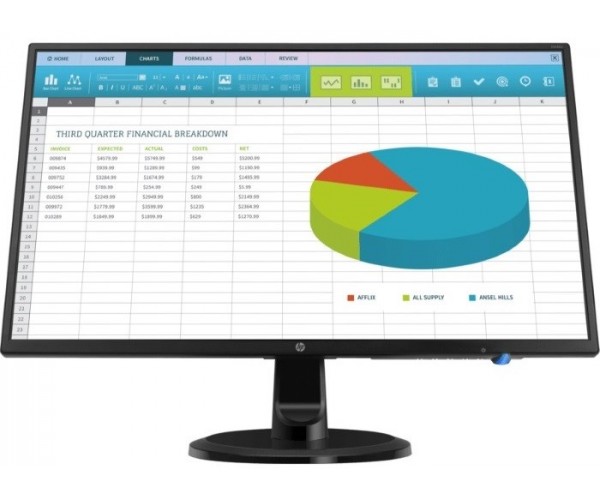 Монитор HP N246v 23,8 1920*1080,60 Гц IPS 5 мс,10000000:1, 250 кд/м2,178°/178°, DVI-D (HDCP), HDMI, VGA (D-Sub) (3NS59AA)