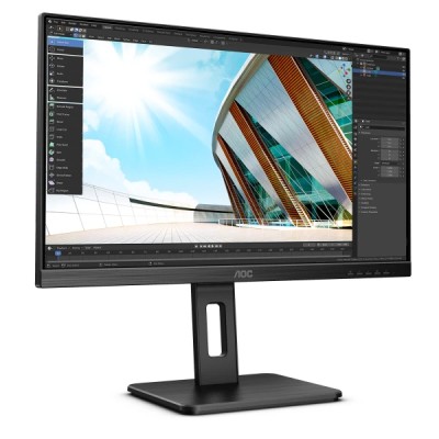 Монитор AOC 24P2Q 23.8" 24P2Q Black (IPS, 1920x1080, 75Hz, 4 ms, 178°/178°, 250 cd/m, 50M:1, +DVI, +HDMI, +DisplayPort 1.2, +4xUSB 3.2, +MM)