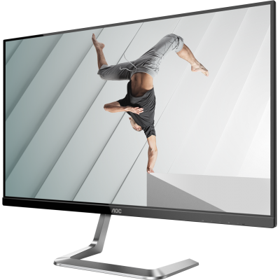 Монитор AOC Q27T1 27" Q27T1 Silver-Black PORSCHE design (IPS, 2560x1440, 75Hz, 5 ms, 178°/178°, 350 cd/m, 50M:1, +2xHDMI 1.4, +DisplayPort 1.2)