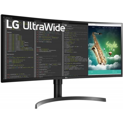 Монитор LG 35WN75C-B 35", черный [35WN75C-B.ARUZ]