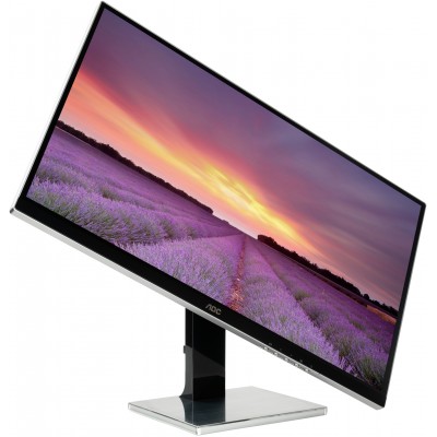 Монитор AOC U2777PQU 27" AOC U2777PQU Black-Silver с поворотом экрана (IPS, LED, 3840x2160, 4 ms, 178°/178°, 350 cd/m, 80M:1, +DVI, +HDMI, +MHL, +DisplayPort, +4xUSB, +MM)