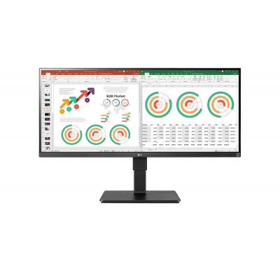 Монитор LG 34BN770-B (34", black, IPS, 21:9, 2хHDMI, 300сd, 178/178, 3440 х 1440, USB 3.0, 10,3 кг.)