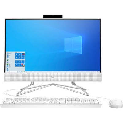 Моноблок HP 22-df1016ur 21.5" Full HD i5 1135G7 (2.4)/4Gb/SSD256Gb/Iris Xe/CR/Windows 10/GbitEth/WiFi/BT/90W/клавиатура/мышь/Cam/белый 1920x1080