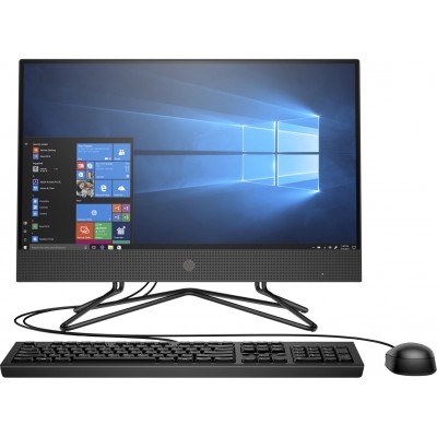 Моноблок HP 200 G4 21.5" Full HD i3 10110U (2.1)/8Gb/1Tb 7.2k/UHDG/DVDRW/CR/Windows 10 Professional 64/GbitEth/WiFi/BT/65W/клавиатура/мышь/Cam/серый 1920x1080