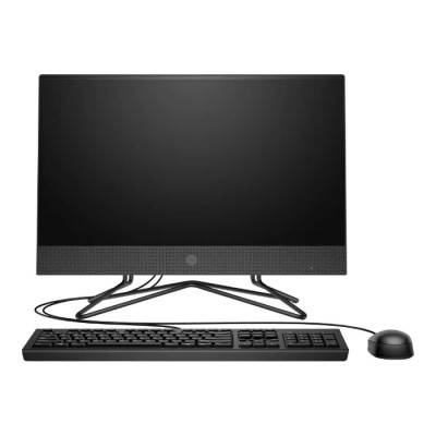 Моноблок HP 200 G4 21.5" Full HD i5 1235U (1.3) 8Gb SSD512Gb Iris Xe DVDRW CR Free DOS GbitEth WiFi BT 65W клавиатура мышь Cam черный 1920x1080