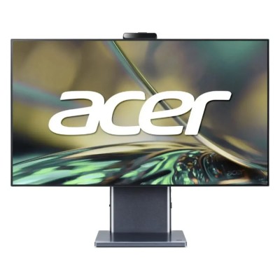 Моноблок Acer Aspire S27-1755 27" WQHD i7 1260P (2.1) 16Gb SSD512Gb Iris Xe CR Windows 11 Home GbitEth WiFi BT 135W клавиатура мышь Cam серый 2560x1440
