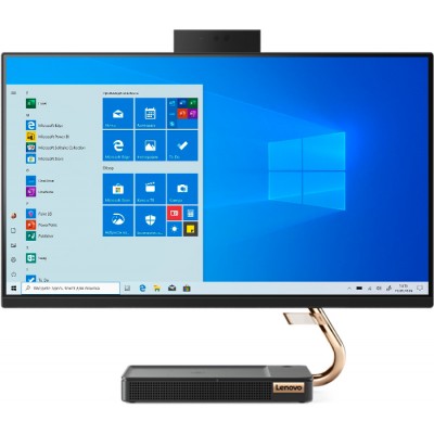 Моноблок Lenovo IdeaCentre 3 24IMB05 23.8"(1920x1080)/Intel Core i3 10100T(3Ghz)/8192Mb/1000+256SSDGb/noDVD/Int:Intel UHD Graphics 630/BT/WiFi/war 1y/black/DOS + Keyboard, mouse USB F0FB002VRK