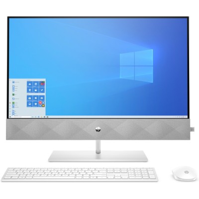 Моноблок HP Pavilion AIO 27-d0015ur 27" QHD/ Core i7-10700T/ 16GB/ 512GB SSD/ noODD/ GeForce GTX1650 4GB/ WiFi/ BT/ Win10/ White (199T8EA#ACB)