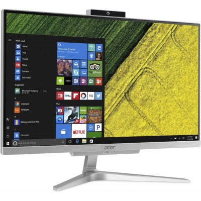 Моноблок Acer Aspire C22-865 21.5" FHD(1920x1080), i5 8250U, 8GbDDR4, 1TB/5400 , Intel HD, noDVD-RW, WiFi+BT,USB KB&Mouse, silver, Win10Pro 1Y carry-in