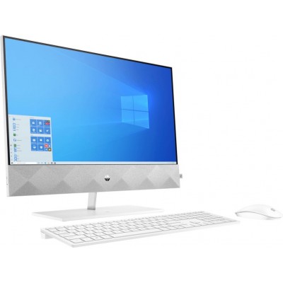 Моноблок HP Pavilion 24-k0009ur 23.8" AMD Ryzen 5 4600H(Ghz)/8192Mb/512SSDGb/noDVD/Int:AMD Intergrated Graphics /Cam/WiFi/war 1y/White/W10 + USB KBD, USB MOUSE 14Q30EA