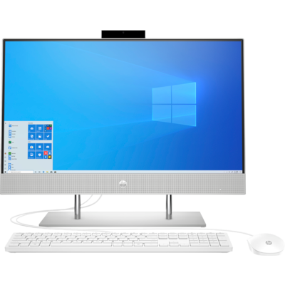 Моноблок HP 24-df0014ur 23.8" Full HD AMD Ryzen 3 4300U(Ghz)/4096Mb/256SSDGb/noDVD/Int:AMD Intergrated Graphics /Cam/WiFi/war 1y/Natural silver/W10 + USB KBD, USB MOUSE 14Q17EA
