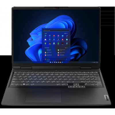 Ноутбук Lenovo IdeaPad Gaming 3 16ARH7 16"(1920x1200 IPS)/AMD Ryzen 7 6800H(3.2Ghz)/16384Mb/1024SSDGb/noDVD/Ext:nVidia GeForce RTX3050Ti(4096Mb)/Cam/BT/WiFi/71WHr/war 1y/2.5kg/onyx grey/Win11Home + 1