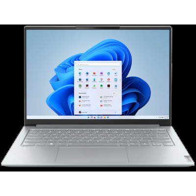 Ноутбук Lenovo Yoga Slim 7 Pro 14IAP7 14"(2880x1800 IPS)/Intel Core i5 1240P(1.7Ghz)/16384Mb/512SSDGb/noDVD/Int:Intel Iris Xe Graphics/Cam/BT/WiFi/61WHr/war 1y/1.32kg/cloud grey/Win11Home + 65W, RU k 82SV0076RU