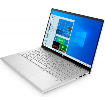 Ноутбук HP Pavilion x360 14-dy0005ur 14.0" FHD Touch, Intel Core i3-1125G4, 8Gb, 256Gb SSD, no ODD, Win10, серебристый