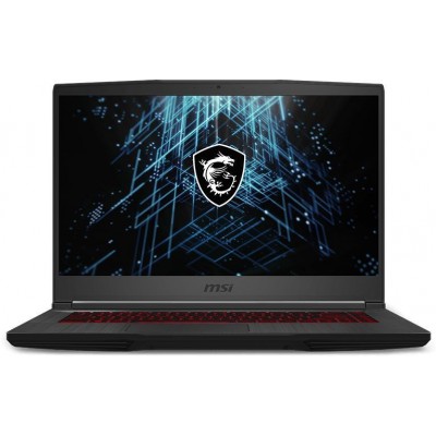 Ноутбук MSI GF63 Thin 11UC-216RU Core i7 11800H 8Gb SSD512Gb NVIDIA GeForce RTX 3050 4Gb 15.6" IPS FHD (1920x1080) Windows 10 black WiFi BT Cam