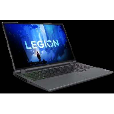 Ноутбук Lenovo Legion 5 Pro 16IAH7H 16"(2560x1600 IPS)/Intel Core i9 12900H(2.5Ghz)/32768Mb/1024SSDGb/noDVD/Ext:nVidia GeForce RTX3070Ti(8192Mb)/Cam/BT/WiFi/80WHr/war 1y/2.49kg/storm grey/noOS + 300W