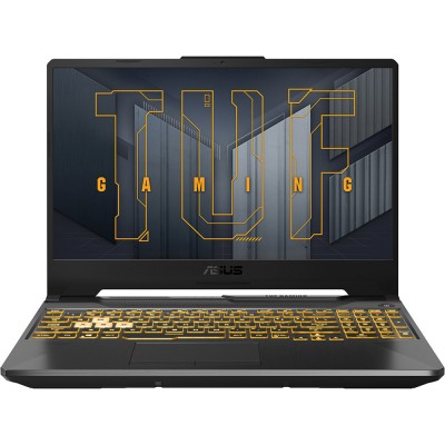 Ноутбук Asus TUF Gaming F15 FX506HEB-HN155 Core i5 11400H 8Gb SSD512Gb NVIDIA GeForce RTX 3050 Ti 4Gb 15.6" IPS FHD (1920x1080) noOS grey WiFi BT Cam (90NR0703-M04500)