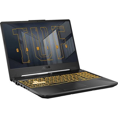 Ноутбук Asus TUF Gaming F15 FX506HEB-HN155 Core i5 11400H 8Gb SSD512Gb NVIDIA GeForce RTX 3050 Ti 4Gb 15.6" IPS FHD (1920x1080) noOS grey WiFi BT Cam (90NR0703-M04500)