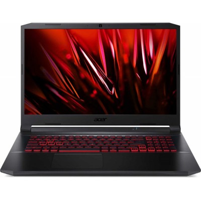 Ноутбук Acer Gaming AN517-54-558N 17.3" FHD, Intel Core Ci5-11400H, 8Gb, 256Gb SSD, No ODD, Nvidia RTX 3070 8GB DDR6, w\o OS, чёрный, (NH.QFCER.001)