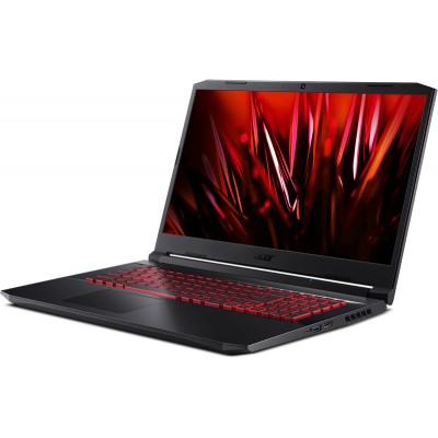 Ноутбук Acer Gaming AN517-54-558N 17.3" FHD, Intel Core Ci5-11400H, 8Gb, 256Gb SSD, No ODD, Nvidia RTX 3070 8GB DDR6, w\o OS, чёрный, (NH.QFCER.001)