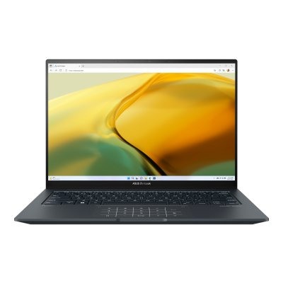 Ноутбук Asus Zenbook 14X OLED UX3404VA-M9287W Core i7 13700H 16Gb SSD1Tb Intel Iris Xe graphics 14.5" OLED 2.8K (2880x1800) Windows 11 Home grey WiFi BT Cam Bag (90NB1081-M00H90)
