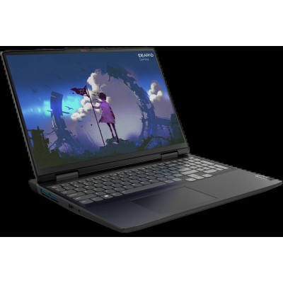 Ноутбук Lenovo IdeaPad Gaming 3 16IAH7 16"(1920x1200 IPS)/Intel Core i7 12650H(2.3Ghz)/16384Mb/1024SSDGb/noDVD/Ext:nVidia GeForce RTX3050Ti(4096Mb)/Cam/BT/WiFi/71WHr/war 1y/2.6kg/onyx grey/noOS + 170