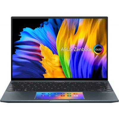 Ноутбук Asus UX5400EG-KN193T Touch +Sleeve+cable 14"(2880x1800 OLED 16:10)/Touch/Intel Core i5 1135G7(2.4Ghz)/8192Mb/512SSD+32 OptaneGb/noDVD/Ext:nVidia GeForce MX450(2048Mb)/Cam/BT