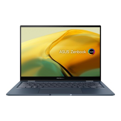 Ноутбук Asus Zenbook 14 Flip OLED UP3404VA-KN184W Core i7 1360P 16Gb SSD1Tb Intel Iris Xe graphics 14" OLED Touch 2.8K (2880x1800) Windows 11 Home blue WiFi BT Cam Bag (90NB10E2-M008S0)