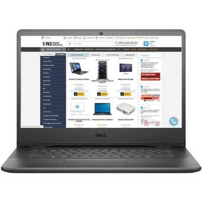 Ноутбук DELL Vostro 3400 14"(1920x1080 (матовый) WVA)/Intel Core i5 1135G7(2.4Ghz)/4096Mb/1000Gb/noDVD/Int:Intel Iris Xe Graphics/Cam/BT/WiFi/war 1y/1.6kg/black/ Win 10 Home 3400-5926