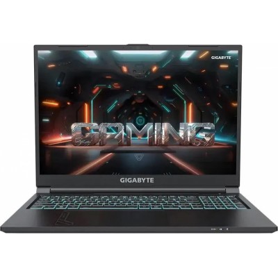Ноутбук Gigabyte G6 Core i5 13500H 16Gb SSD512Gb NVIDIA GeForce RTX4050 6Gb 16" IPS FHD+ (1920x1200) Free DOS black WiFi BT Cam (MF-52KZ853SD)