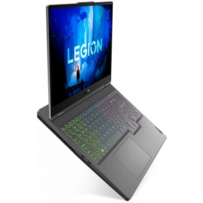 Ноутбук Lenovo Legion 5 15IAH7H 15.6"(2560x1440 IPS)/Intel Core i7 12700H(2.3Ghz)/32768Mb/1024SSDGb/noDVD/Ext:nVidia GeForce RTX3060(6144Mb)/Cam/BT/WiFi/80WHr/war 1y/2.4kg/storm grey/noOS + 300W, RU