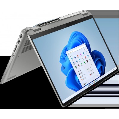 Ноутбук Lenovo IdeaPad Flex 5 14IAU7 14"(2240x1400 IPS)/Touch/Intel Core i7 1255U(1.7Ghz)/16384Mb/512SSDGb/noDVD/Int:Intel Iris Xe Graphics/Cam/BT/WiFi/52WHr/war 1y/1.5kg/grey/Win11Home + 65W, Pen, R