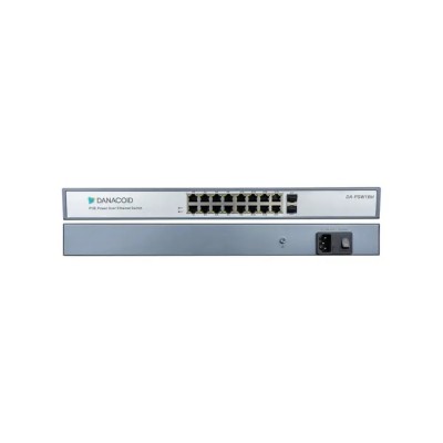 Коммутатор Dante 16х 1000BASE-T, 2х SFP (1200 Вт, до 95 Вт на 1 порт)
