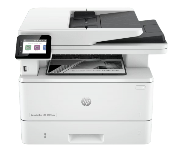 МФУ HP LaserJet Pro MFP 4103fdw (2Z629A) — высокоскоростная печать и двустороннее сканирование для бизнеса