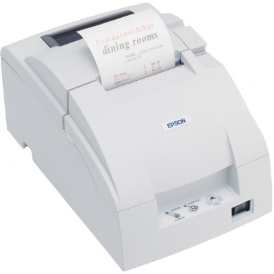 Чековый принтер EPSON TM-U220PD-002, матричный, белый (C31C518002)