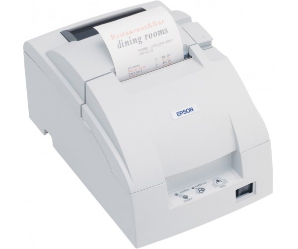 Чековый принтер EPSON TM-U220PD-002, матричный, белый (C31C518002)