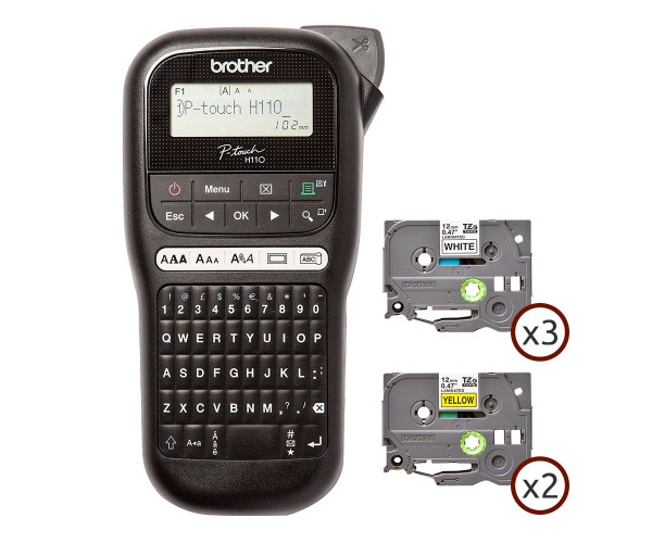 Brother PTH110R1BUND Комплект: Brother PTH110 с лентами 3 х TZE231, 2 х TZE631