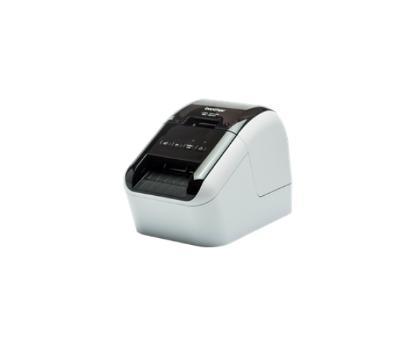 Принтер-этикеток BROTHER QL-800 для печати наклеек,черный-серебристый(QL800R1)