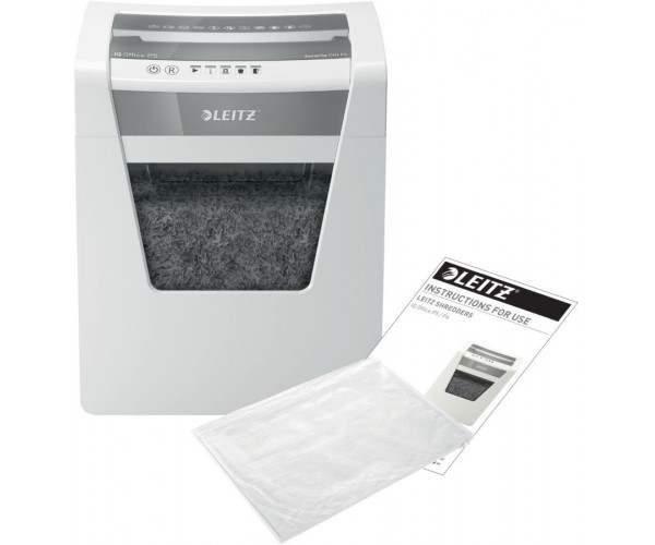Leitz 80020000 Шредер Leitz IQ Office (секр.P-5)/фрагменты/10лист./23лтр./скрепки/скобы
