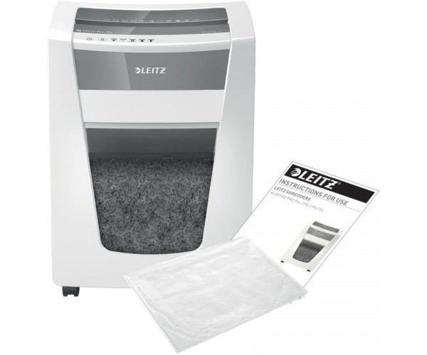 Leitz 80060000 Шредер Leitz IQ Office Pro (секр.P-4)/фрагменты/20лист./30лтр./скрепки/скобы