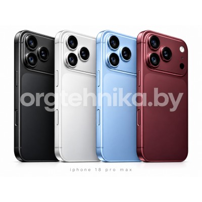 Смартфон Apple iPhone 18 Pro Max бургунди, ледяной голубой, серебристый, черный, 256GB/ 512GB/ 1TB/ 2TB