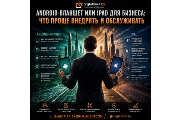 Android-планшет или iPad для бизнеса: что проще внедрять и обслуживать
