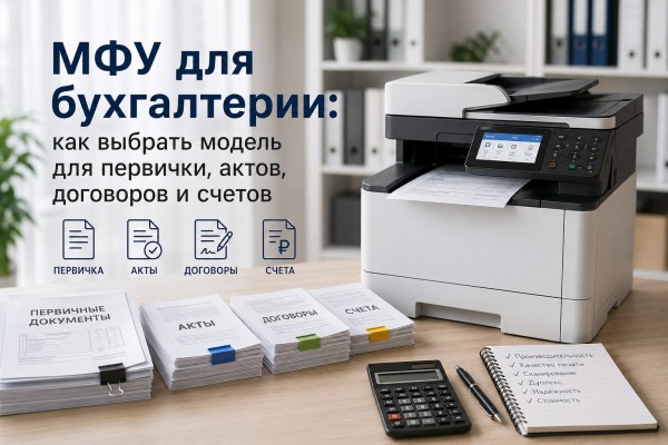 МФУ для бухгалтерии: как выбрать модель для первички, актов, договоров и счетов