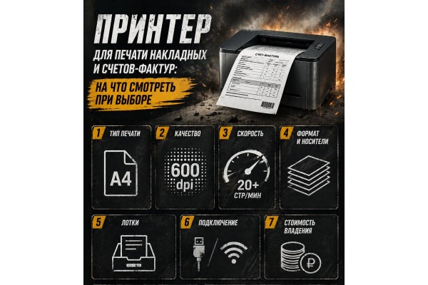 Принтер для печати накладных и счетов-фактур: на что смотреть при выборе