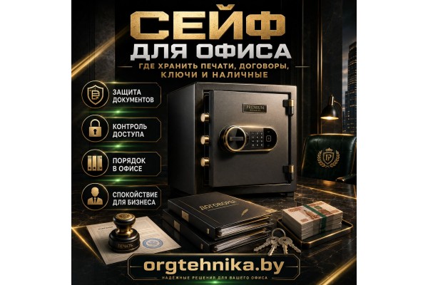 Сейф для офиса: где хранить печати, договоры, ключи и наличные